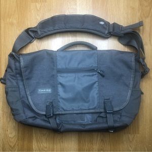 timbuk2 messenger bag medium grey canvas laptop travel City San Francisco Unisex
